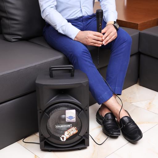 display image 2 for product Olsenmark Party Speaker With Usb, Sd Card, Fm, Mic, Bluetooth & Remote