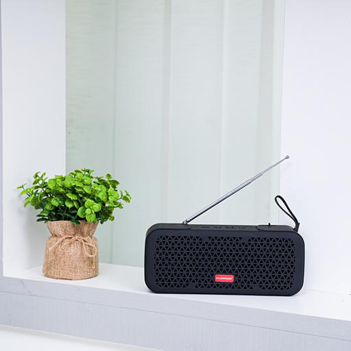 display image 1 for product Olsenmark Portable Wireless Speaker With Usb, Tf, Aux, Bluetooth & Mp3 - Hands Free Calling - 10 M