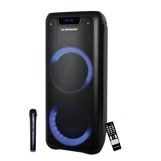 olsenmark rechargeable party speaker