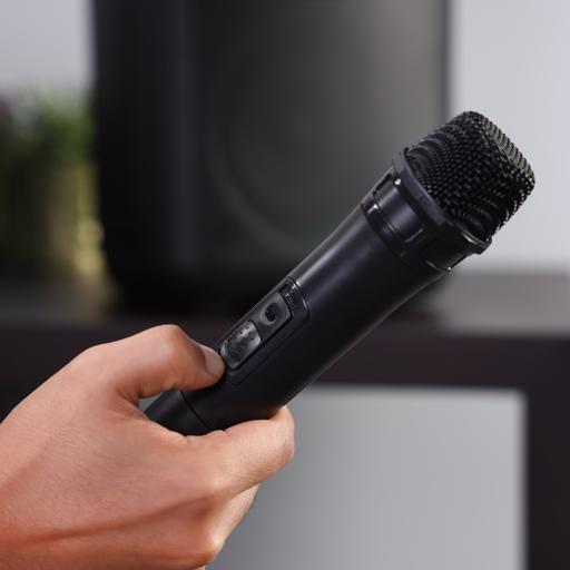 display image 11 for product Rechargeable Party Speaker, 2*6.5 Inch, OMMS1285 | 12000W PMPO | 6.5" Woofers With 1" Tweeter | USB/TF/FM/BT/Remote/LED Display/AUX In/MIC