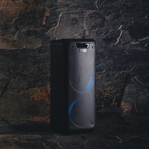 display image 5 for product Rechargeable Party Speaker, 2*6.5 Inch, OMMS1285 | 12000W PMPO | 6.5" Woofers With 1" Tweeter | USB/TF/FM/BT/Remote/LED Display/AUX In/MIC