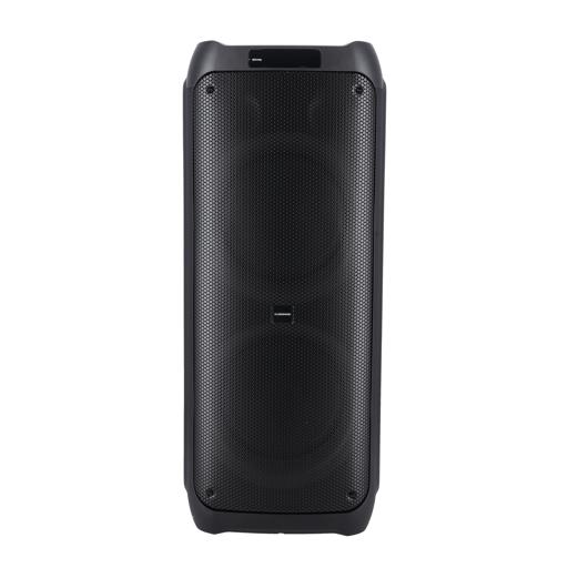display image 0 for product Rechargeable Party Speaker, LED Flashing Lights, OMMS1295 | BT/FM/USB/TF Card | LED Display, MIC, Remote Control | 120000 PMPO | Rechargeable Karaoke Machine