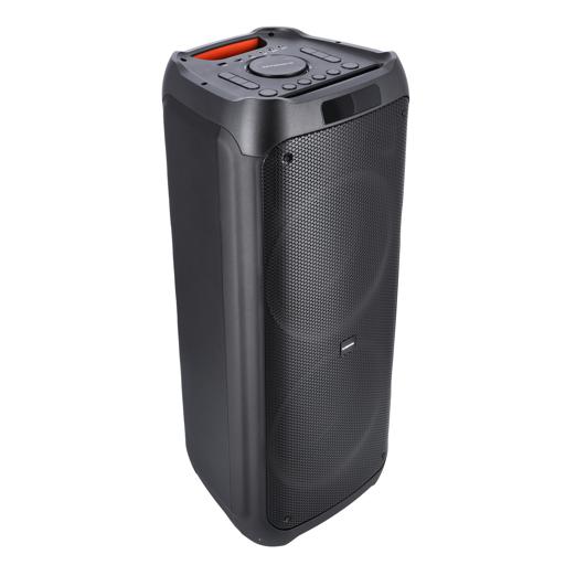 display image 9 for product Rechargeable Party Speaker, LED Flashing Lights, OMMS1295 | BT/FM/USB/TF Card | LED Display, MIC, Remote Control | 120000 PMPO | Rechargeable Karaoke Machine