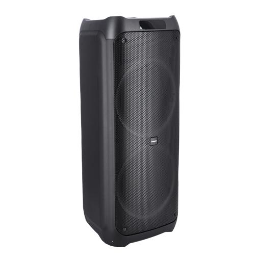 display image 12 for product Rechargeable Party Speaker, LED Flashing Lights, OMMS1295 | BT/FM/USB/TF Card | LED Display, MIC, Remote Control | 120000 PMPO | Rechargeable Karaoke Machine