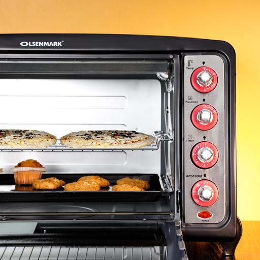 display image 2 for product Olsenmark Electric Oven With Convection And Rotisserie, 75L - 60 Minutes Timer - Adjustable Temperature