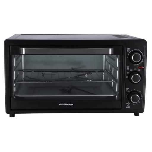 display image 0 for product Electric Kitchen Oven - Powerful 2000W with Baking Pan, 60 Minutes Timer & Rotisserie Function Powerful 2000W with Baking Pan, 60 Minutes Timer & Rotisserie Function - Olsenmark 