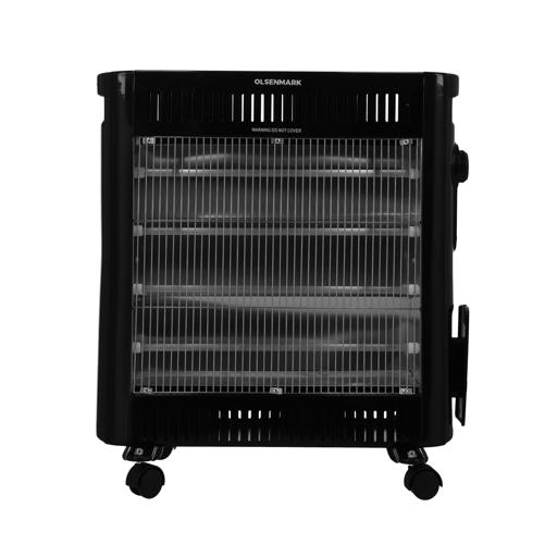 display image 0 for product Quartz Heater-2000WQuartz Heater With 2000W Power, OMQH1841 | Adjustable Power | Power Indicator Light | Carry Handle | Wheels For Easy Movement