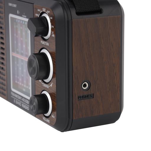 display image 12 for product Olsenmark OMR1239 Rechargeable Radio | BT/USB/SD /MP3 Music Player | Excellent Sound Quality, Bluetooth Speaker | Lightweight Portable FM Radio | 8 Band Radio with MP3/WMA Double Decoding 