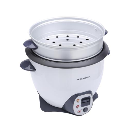 display image 12 for product Olsenmark OMRC2117N Rice Cooker, 1.8L - Automatic Rice and Curry Cooker - Keep Warm & Steam - Tempered Lid - Non-Stick Inner Pot - Measuring Cup, Plastic Rice Cooker Spoon - Cool Touch Handles