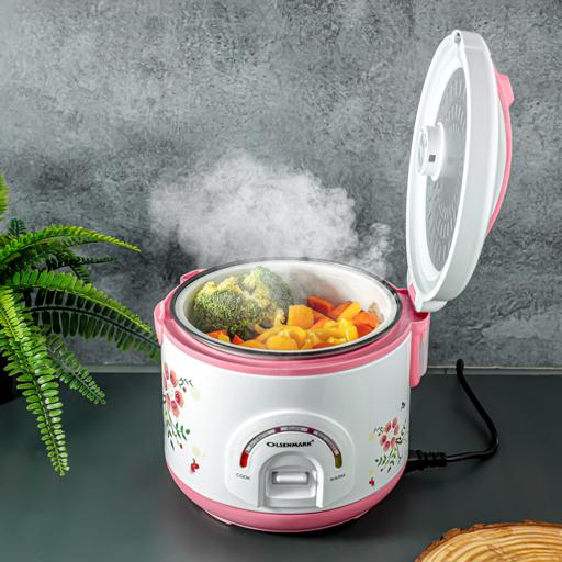 display image 12 for product Olsenmark Rice Cooker, 1.5L - 3 In 1 - Keep Warm Upto 8 Hours - Non-Stick Coated Inner Pot
