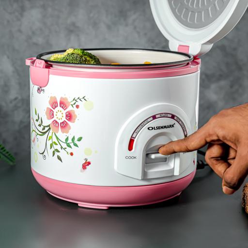 display image 5 for product Olsenmark Rice Cooker, 1.5L - 3 In 1 - Keep Warm Upto 8 Hours - Non-Stick Coated Inner Pot