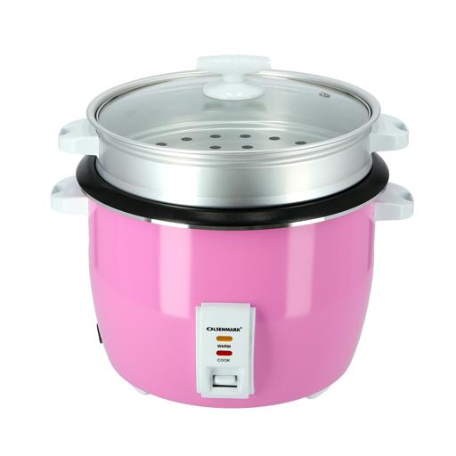 Geepas 1.8L Rice Cooker & Steamer with Keep Warm Function, 700W Automatic  Cooking, Non-Stick Inner Pot, Easy Cleaning