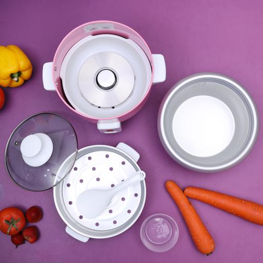 display image 4 for product Olsenmark Rice Cooker, 0.6L - 3 In 1 - Tempered Glass Lid - Keep Warm Function - Water Level Indicator