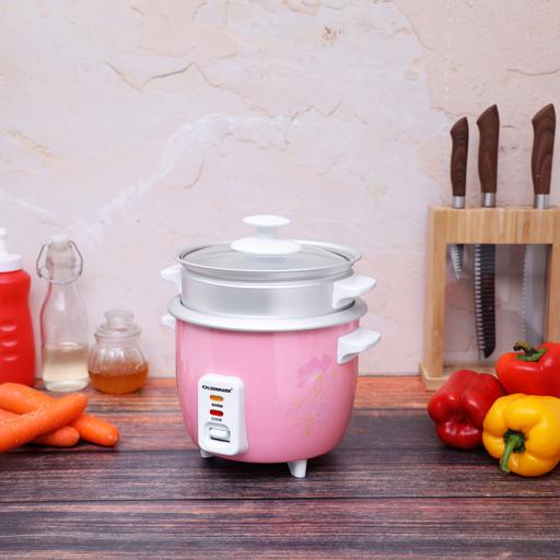 display image 2 for product Olsenmark Rice Cooker, 0.6L - 3 In 1 - Tempered Glass Lid - Keep Warm Function - Water Level Indicator