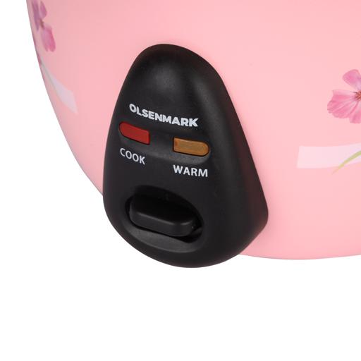 Olsenmark OMRC2351 Rice Cooker, 1.8L  3 In 1 - Keep Warm Function -  Detachable Power Cord - Water level Indicator - Steam Tray ,Rice Scoop &  Measuring Cup - One Touch Operation