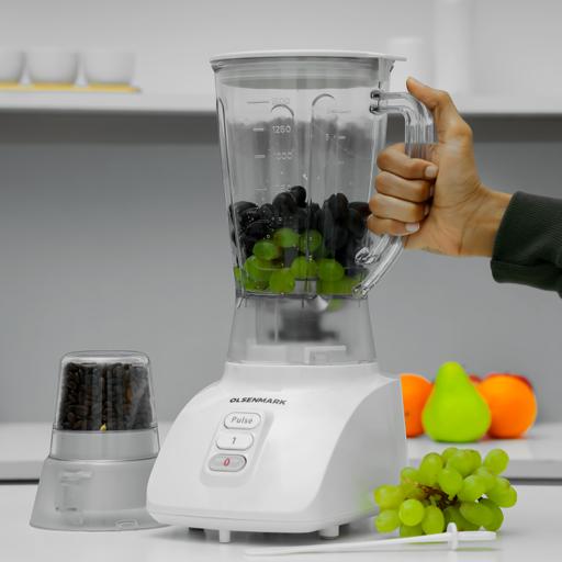 Countertop Blender, 750W Blender Smoothie with 2 Adjustable Speeds,  Smoothie Blender Maker with 1.5L Glass Jug, 6 Sharp Stainless Steel Blades  for