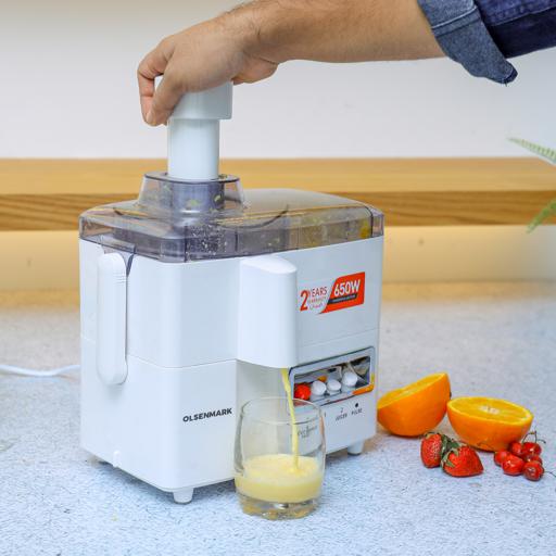 display image 2 for product Olsenmark 400W 4-In-1 Food Processor & Juicer - Multifunctional Smoothie Maker, Juicer, Compact