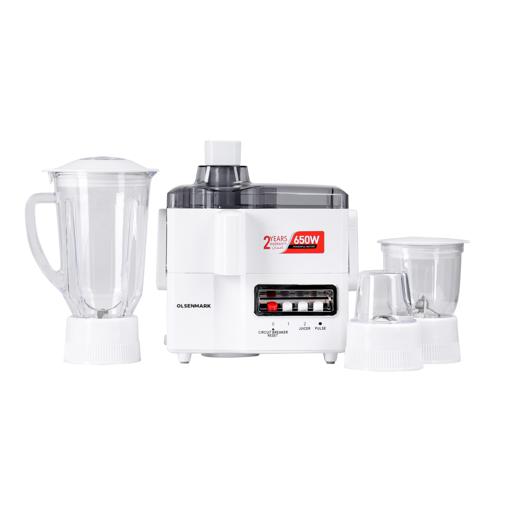 display image 11 for product Olsenmark 400W 4-In-1 Food Processor & Juicer - Multifunctional Smoothie Maker, Juicer, Compact