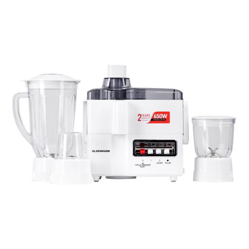 display image 10 for product Olsenmark 400W 4-In-1 Food Processor & Juicer - Multifunctional Smoothie Maker, Juicer, Compact
