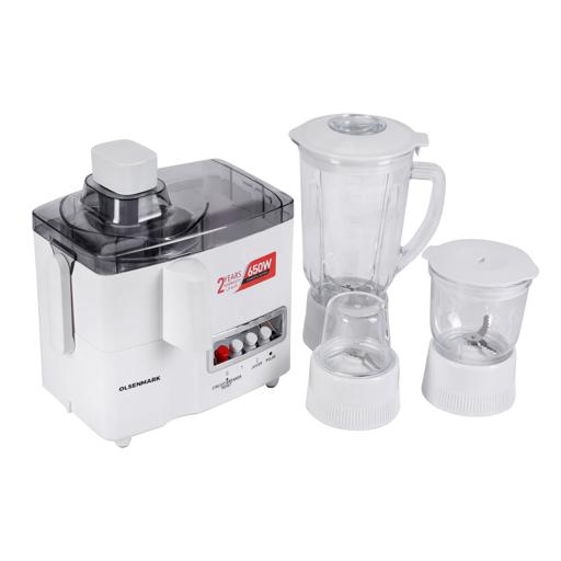 display image 12 for product Olsenmark 400W 4-In-1 Food Processor & Juicer - Multifunctional Smoothie Maker, Juicer, Compact