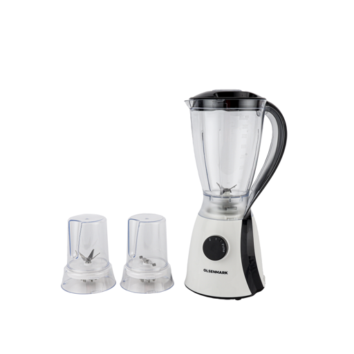 display image 9 for product Olsenmark OMSB2203 550W 3 in 1 Multifunctional Blender - Stainless Steel Blades, 4Speed Control with Pulse - 1.5L Jar, Over Heat Protection - ChopperGrinder & Smoothie Maker - 1.2M Cord