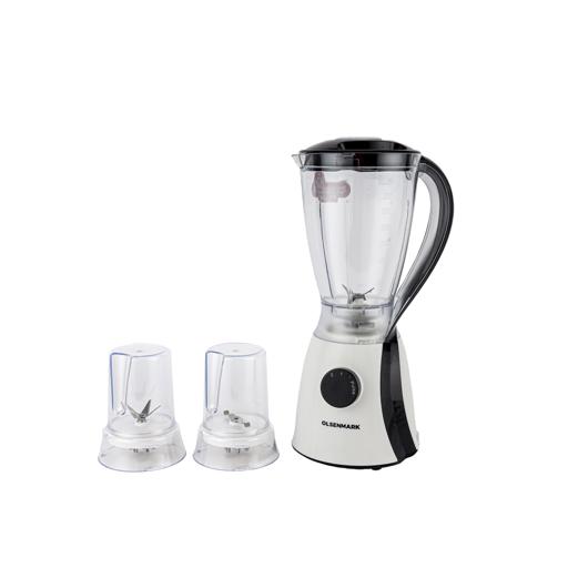 display image 11 for product Olsenmark OMSB2203 550W 3 in 1 Multifunctional Blender - Stainless Steel Blades, 4Speed Control with Pulse - 1.5L Jar, Over Heat Protection - ChopperGrinder & Smoothie Maker - 1.2M Cord