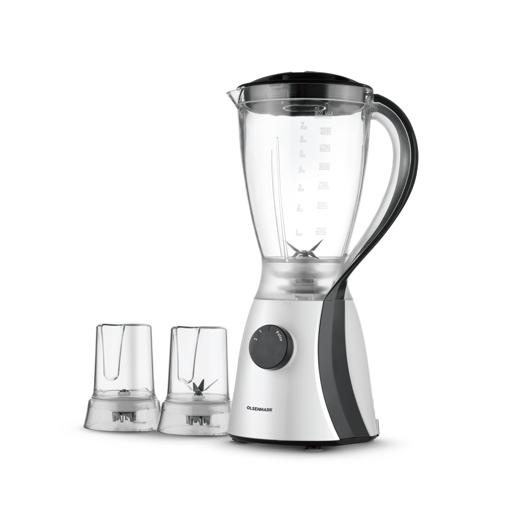 display image 0 for product Olsenmark OMSB2203 550W 3 in 1 Multifunctional Blender - Stainless Steel Blades, 4Speed Control with Pulse - 1.5L Jar, Over Heat Protection - ChopperGrinder & Smoothie Maker - 1.2M Cord