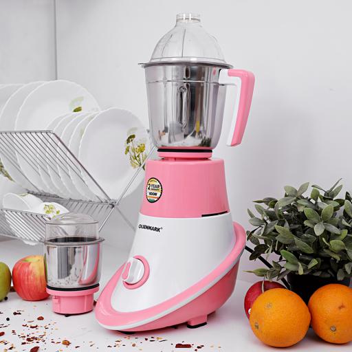 display image 3 for product Olsenmark 600W 2-In-1 Mixer Grinder - Multifunctional Grinder With Stainless Steel Jars& Blades