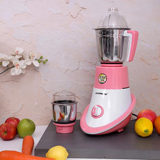 display image 1 for product Olsenmark 600W 2-In-1 Mixer Grinder - Multifunctional Grinder With Stainless Steel Jars& Blades