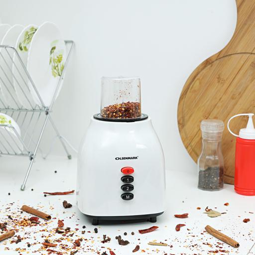 display image 2 for product Olsenmark 300W 2 In 1 Multifunctional Blender - Stainless Steel Blades, 2Speed Control With Pulse