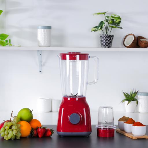 display image 3 for product Olsenmark OMSB2362 300W 2 in 1 Multifunctional Blender - Stainless Steel Blades, 2Speed Control with Pulse - 1.5L Jar, Over Heat Protection -  Ice Crusher, Chopper, Coffee Grinder & Smoothie Maker