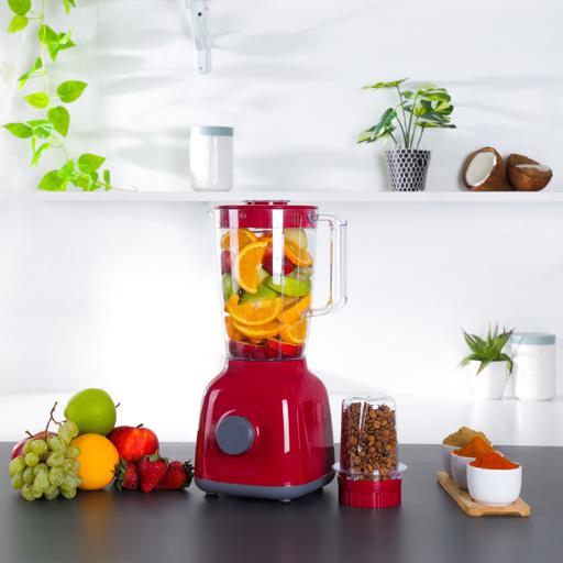 display image 4 for product Olsenmark OMSB2362 300W 2 in 1 Multifunctional Blender - Stainless Steel Blades, 2Speed Control with Pulse - 1.5L Jar, Over Heat Protection -  Ice Crusher, Chopper, Coffee Grinder & Smoothie Maker