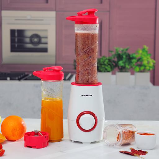 display image 4 for product 3-in-1 Personal Super Blender, Lighting Hint, 300W, OMSB2434 | Spice Grinder | Stainless Steel Blades | 500ml Bottle Capacity | Smoothies, Protein Shakes & Spice Grinder | Pulse Switch