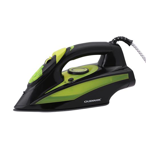 display image 0 for product Olsenmark Ceramic Wet And Dry Steam Iron - Ceramic Soleplate - Steam/Dry/Spray/Burst Function