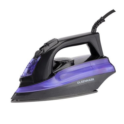 Steam Iron, 1600W, Lightweight, 100ml Water Tank, OMSI1828 - Dry/Steam Adjustable Steam, Non-Stick Coating Soleplate, 1.5 M Power Cord, Water Spray, Vertical Steam Iron hero image