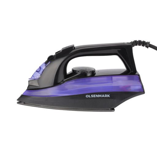 display image 1 for product Steam Iron, 1600W, Lightweight, 100ml Water Tank, OMSI1828 - Dry/Steam Adjustable Steam, Non-Stick Coating Soleplate, 1.5 M Power Cord, Water Spray, Vertical Steam Iron