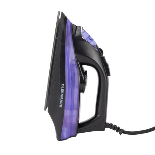 display image 2 for product Steam Iron, 1600W, Lightweight, 100ml Water Tank, OMSI1828 - Dry/Steam Adjustable Steam, Non-Stick Coating Soleplate, 1.5 M Power Cord, Water Spray, Vertical Steam Iron
