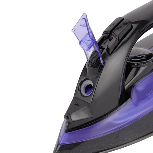 display image 6 for product Steam Iron, 1600W, Lightweight, 100ml Water Tank, OMSI1828 - Dry/Steam Adjustable Steam, Non-Stick Coating Soleplate, 1.5 M Power Cord, Water Spray, Vertical Steam Iron