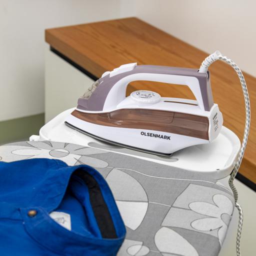 display image 1 for product Steam Iron,1600W, Lightweight,100ml Water Tank, OMSI1828 - Dry/Steam Adjustable Steam, Non-Stick Coating Soleplate, 1.5 M Power Cord, Water Spray, Vertical Steam Iron
