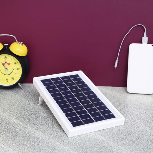display image 1 for product Olsenmark Solar Panel - 3 Meter - 12V 3W Poly-Crystalline Solar Panels - Rechargeable Fan, Rechargeable