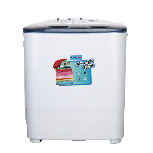 Olsenmark Semi Automatic Twin Tub Washing Machine, 7Kg - Powerful Motor With Wash Power 360W & Spin hero image