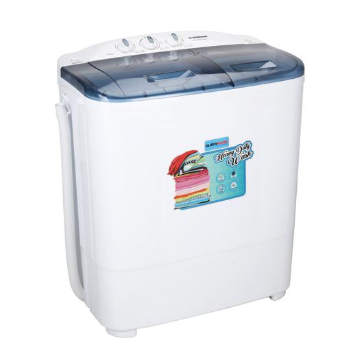 display image 1 for product Olsenmark Semi Automatic Twin Tub Washing Machine, 7Kg - Powerful Motor With Wash Power 360W & Spin