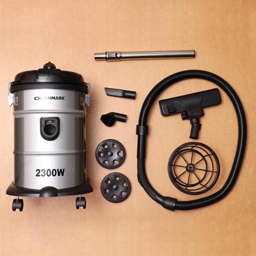display image 2 for product Olsenmark Drum Vacuum Cleaner, 2400W - Air Flow Control On Handle - Blow Function - Dust Full Indicator