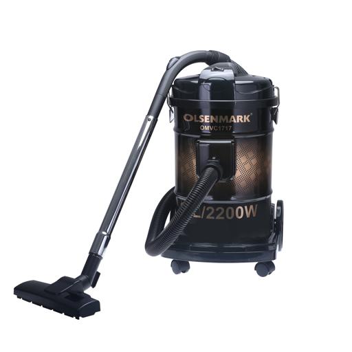 display image 0 for product Drum Vacuum Cleaner, Highly Efficient & Low Noise, OMVC1717 | 24L Big Capacity | Dust Full Indicator | Parking Position | Air Blower Function | Air Flow Control on Handle