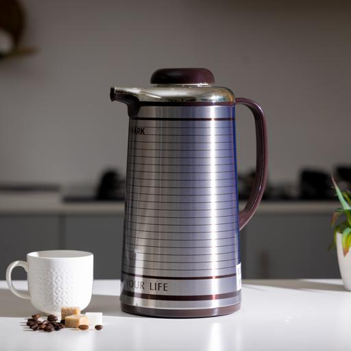 Glass Vacuum Thermal Jug Thermos Hot & Cold Drink 1.3L