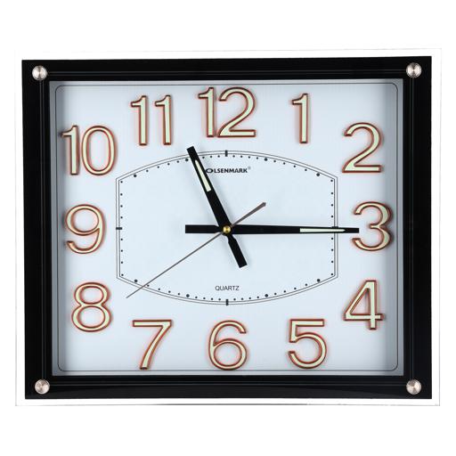 Olsenmark Wall Clock - Large Round Wall Clock, Modern Design - Easy To Read - Round Decorative Wall hero image