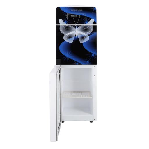 display image 6 for product Two Door Water Dispenser with Glass Panel, OMWD1837 - Hot/Cold Function, Compressor Cooling, Refrigerant R134A, With Cabinet, With Storage Cabinet