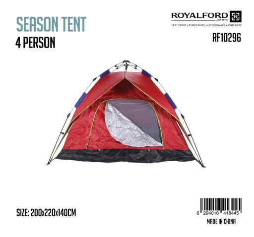 display image 11 for product Season Tent 4person, Ultra-Light Backpacking Tent, RF10296 | Easy Set Up Lightweight Waterproof Windproof | Ideal for Camping Hiking Festival Outdoor