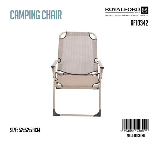 display image 9 for product Camping Chair, Lightweight Campsite Portable Chair, RF10342 | Perfect for Camping, Festivals, Garden, Caravan Trips, Fishing, Beach, and BBQs