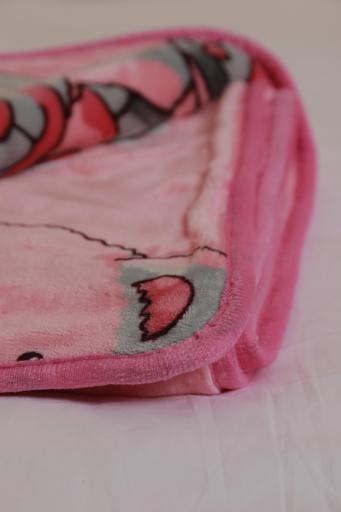 display image 3 for product PARA JOHN 2 Ply Super Soft Flannel Light Pink Teddy Baby Blanket
